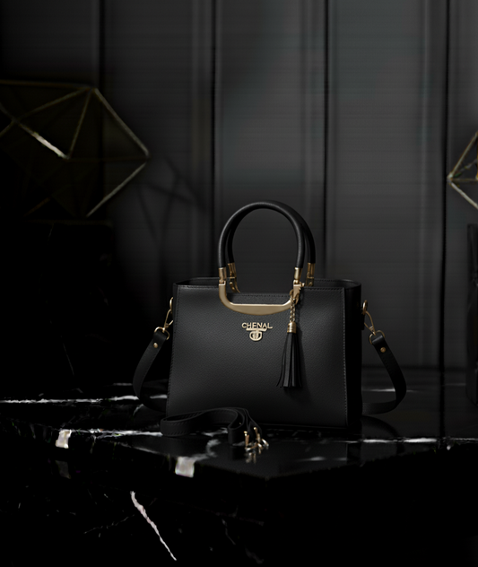 Elegant Gold-Handle Chanel Tote Bag 💼