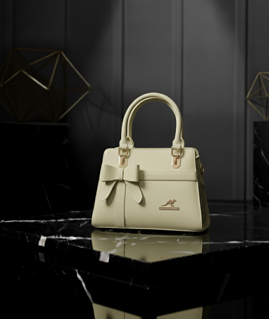 Elegant Bow Accent Structured Dsiahakula Top-Handle Bag ✨