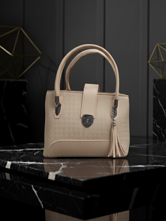 👜 Chic Structured Satchel Handbag - Elegant Textured Design ✨