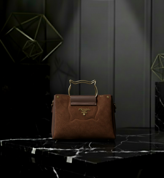 👑 PRADA Inspired Cat-Ear Handle Top-Handle Satchel ✨