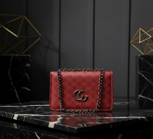 Luxe Monogram Chain Flap Bag | Signature Gucci Style🔱
