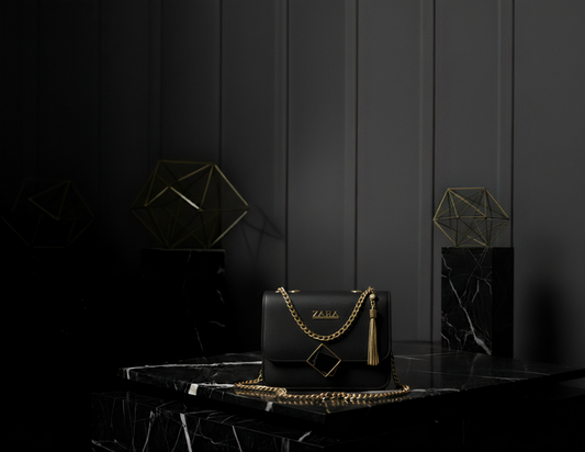 Elegant Zara Textured Crossbody Bag with Gold Chain 👑