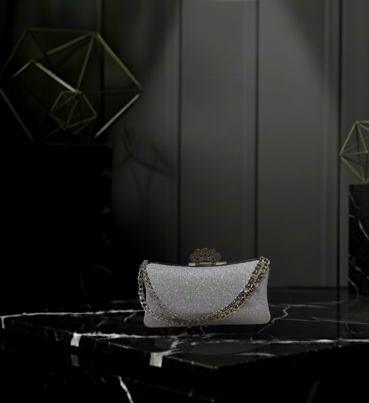 👑 Shimmering Soft-Box Clutch