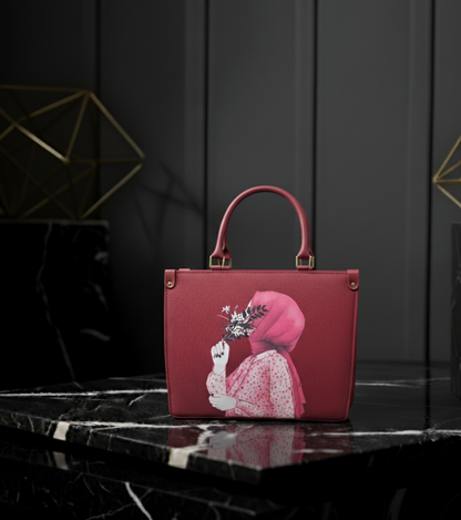 Bloom & Grace Art Print Handbag 🌸