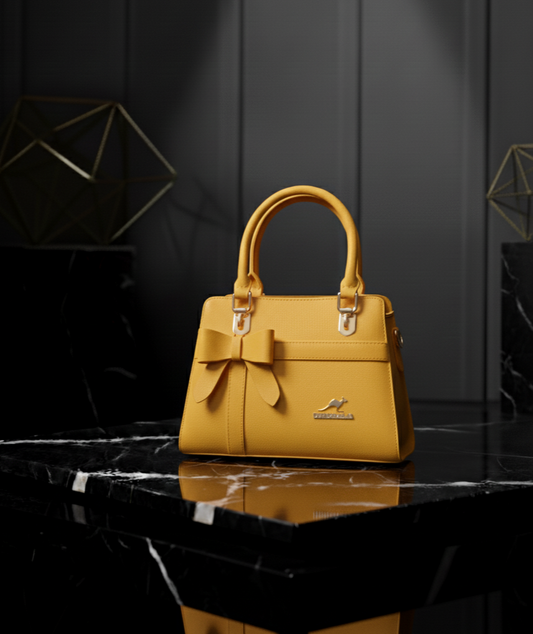 Elegant Bow Accent Structured Dsiahakula Top-Handle Bag ✨