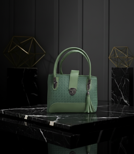 👜 Chic Structured Satchel Handbag - Elegant Textured Design ✨