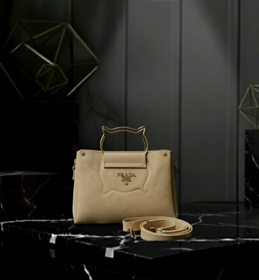 👑 PRADA Inspired Cat-Ear Handle Top-Handle Satchel ✨