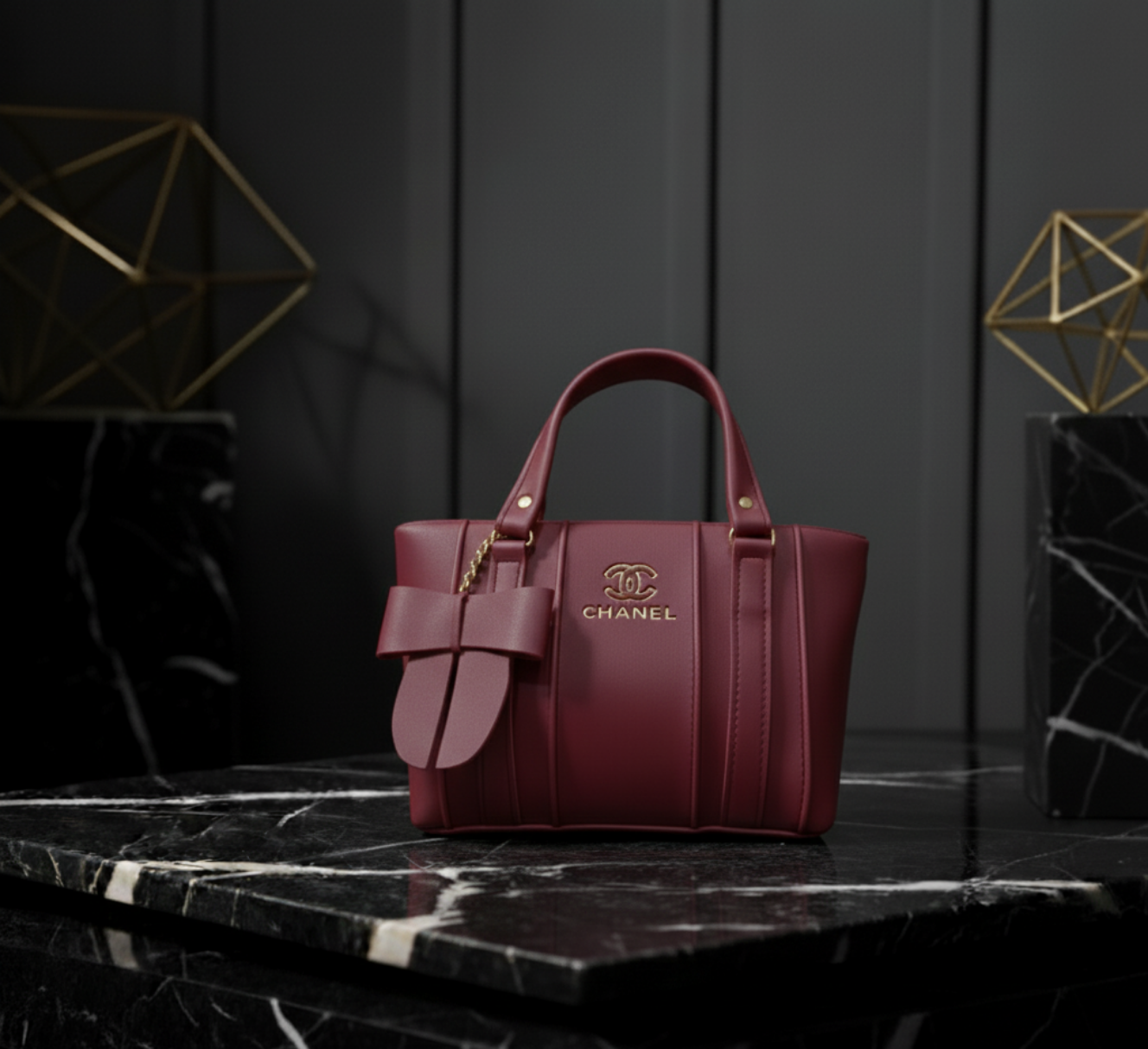 Chanel Elegant Structured Mini Tote with Bow Charm 🎀