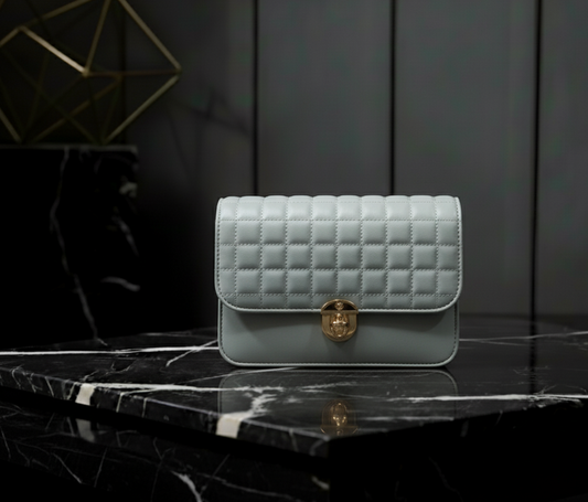 Quilted Flap Crossbody Bag with Ornate Turn-Lock 👜✨