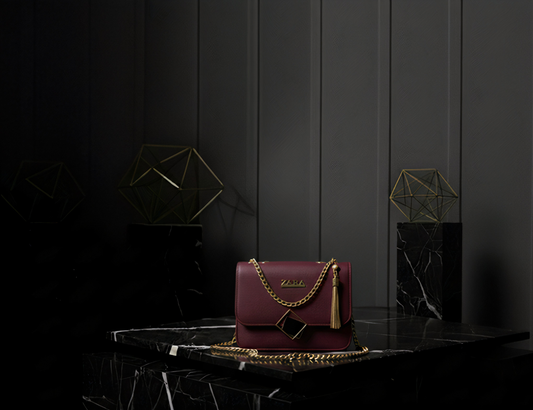 Elegant Zara Textured Crossbody Bag with Gold Chain 👑