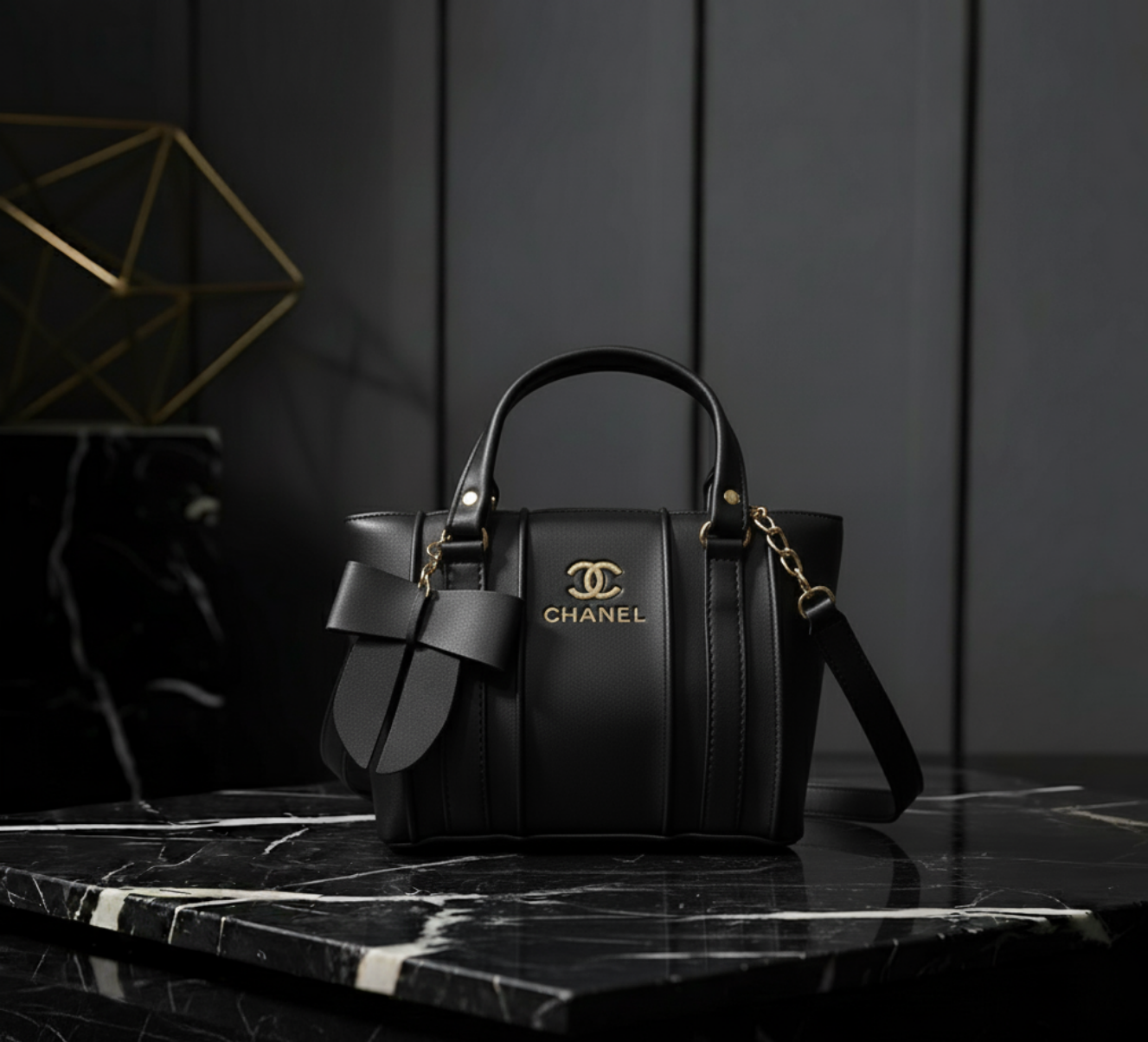 Chanel Elegant Structured Mini Tote with Bow Charm 🎀