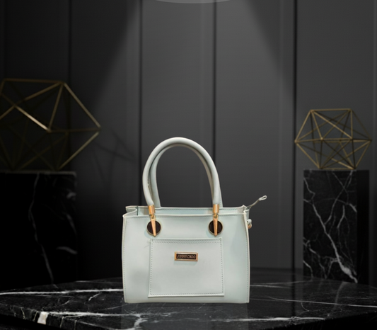 Jimmy Choo Inspired Handbag with Gold-Tone Accents ✨