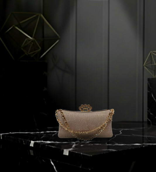 👑 Shimmering Soft-Box Clutch