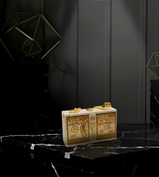 Dollar Statement Box Clutch💵